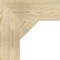 Ekena Millwork Traditional Block Rough Sawn Bracket, Douglas Fir, 6"W x 18"D x 18"H BKT06X18X18TRA05RDF - alternate 2